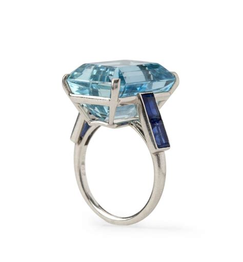 cartier aquamarine ring|cartier aquamarine earrings.